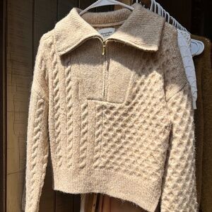 Abercrombie & Fitch Quarter Zip Sweater